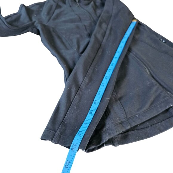 Athleta Women's Black Zip up Workout Top Jacket hooded size XS - Picture 9 of 10